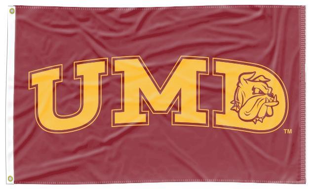 Minnesota Duluth - UMD Maroon 3x5 Flag