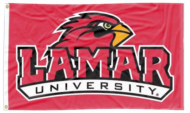 Lamar University - Cardinals Red 3x5 Flag