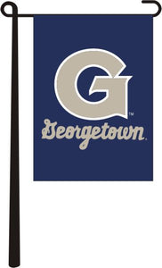 Navy Blue Georgetown University 13x18 Garden Flag with G Georgetown Logo