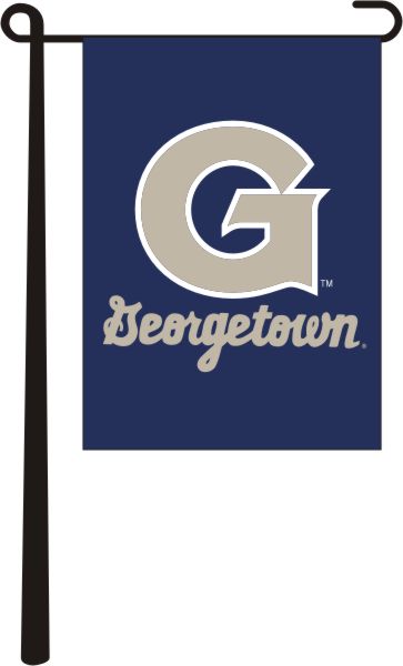 Navy Blue Georgetown University 13x18 Garden Flag with G Georgetown Logo