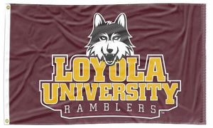Loyola University - Ramblers Maroon 3x5 Flag