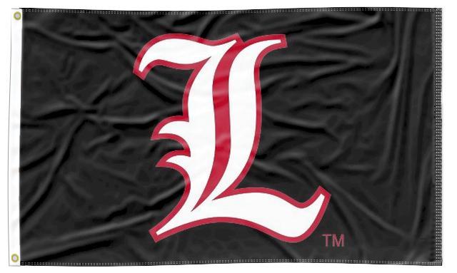 Louisville - L Black 3x5 Flag