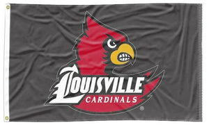 Louisville - Cardinals Black 3x5 Flag