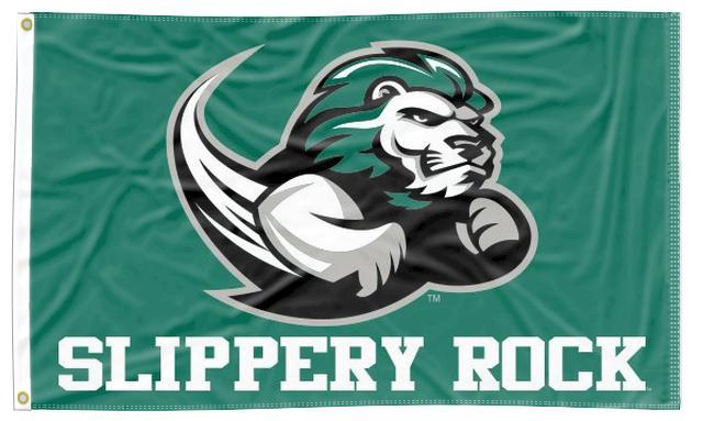 Slippery Rock - The Rock Green 3x5 Flag