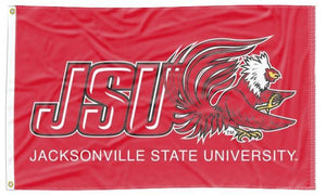 Jacksonville State University - JSU Gamecocks Red 3x5 Flag