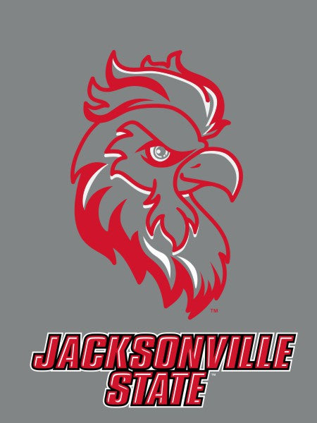 Jacksonville State University - Gamecocks Gray House Flag