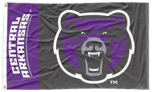 Load image into Gallery viewer, University of Central Arkansas - 2 Panel Bear 3x5 Flag
