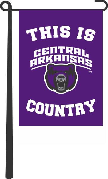 University of Central Arkansas - This Is University of Central Arkansas Bears Country Garden Flag