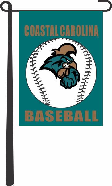 Coastal Carolina University - Baseball Garden Flag