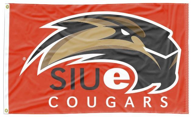Southern Illinois University Edwardsville - SIUe Cougars Red 3x5 Flag