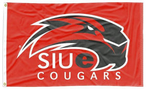 Southern Illinois University Edwardsville - SIUe Red Cougar 3x5 Flag