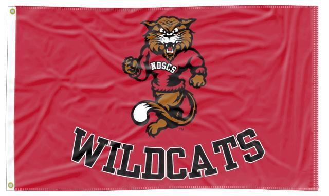 North Dakota State College of Science - Wildcats 3x5 Flag