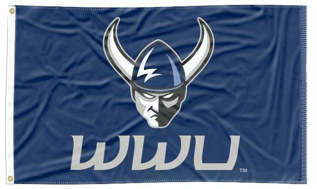 Western Washington University - WWU Vikings 3x5 Flag