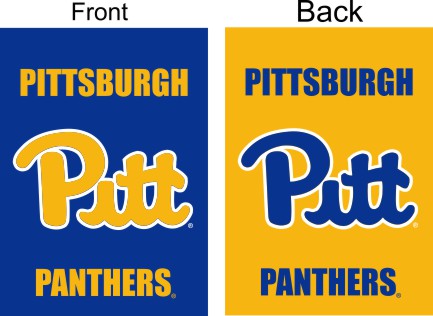 University of Pittsburgh - Pitt Panthers Blue & Gold Garden Flag
