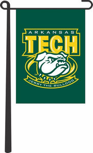 Arkansas Tech University - Jerry The Bulldog Garden Flag