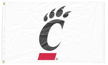 Load image into Gallery viewer, University of Cincinnati - Bearcats White 3x5 Flag
