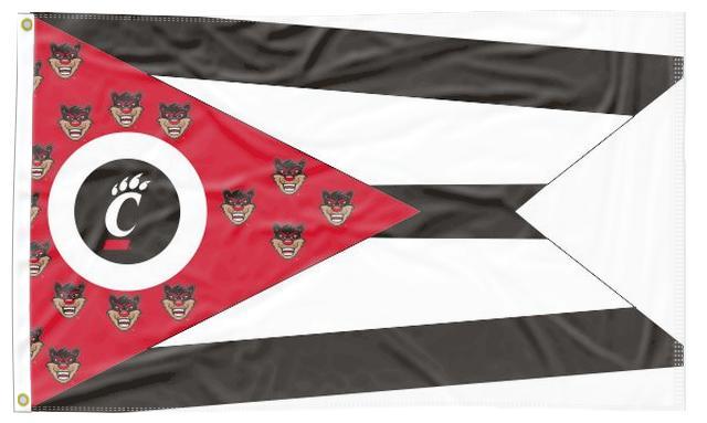 University of Cincinnati - Flag of Ohio Style 3x5 Flag