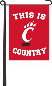 University of Cincinnati - This Is University of Cincinnati Bearcats Country Garden Flag