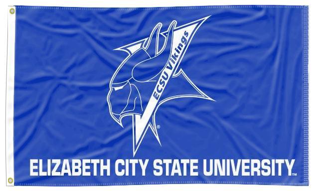 Elizabeth City State University - Vikings Blue 3x5 Flag