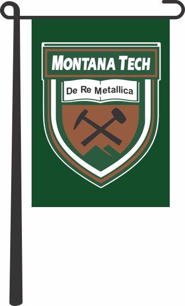 Montana Tech - De Re Metallica Garden Flag