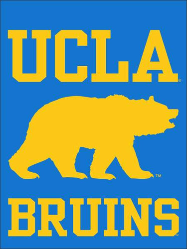 Blue UCLA House Flag with UCLA Bruins Logo