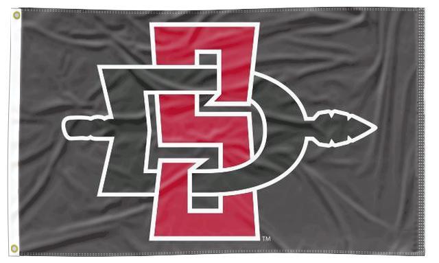 San Diego State - Aztecs Black 3x5 Flag