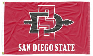 San Diego State - Aztecs Red 3x5 Flag