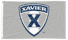 Load image into Gallery viewer, Xavier University - Musketeers Shield Gray 3x5 Flag
