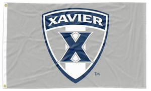 Xavier University - Musketeers Shield Gray 3x5 Flag