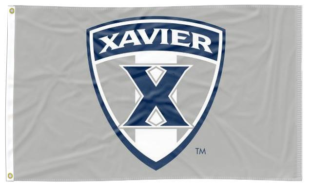 Xavier University - Musketeers Shield Gray 3x5 Flag