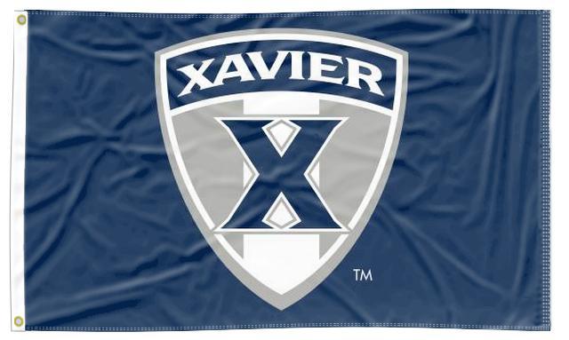 Xavier University - Musketeers Shield Blue 3x5 Flag