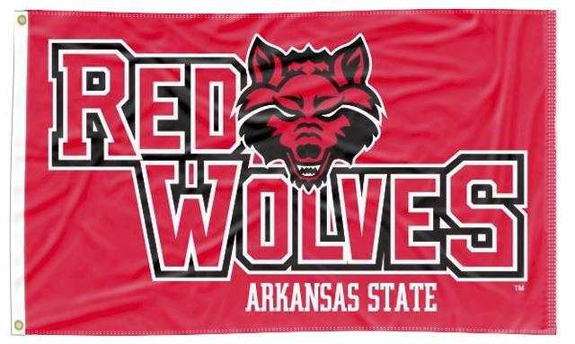 Arkansas State University - Red Wolves 3x5 Flag