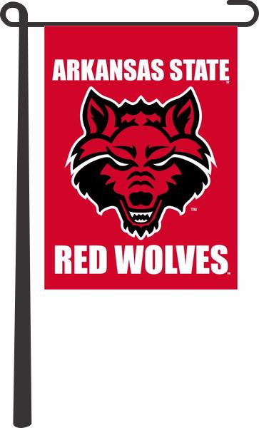 Arkansas State University - Red Wolves Garden Flag