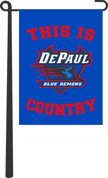 DePaul University - This Is DePaul University Blue Demons Country Garden Flag
