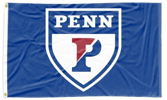 University of Pennsylvania (UPENN) - Quaker Shield Blue 3x5 Flag