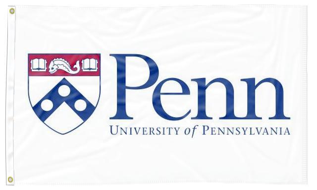 University of Pennsylvania (UPENN) - Quakers White 3x5 Flag