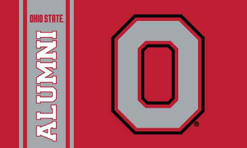 Red 3x5 Ohio State Alumni Flag