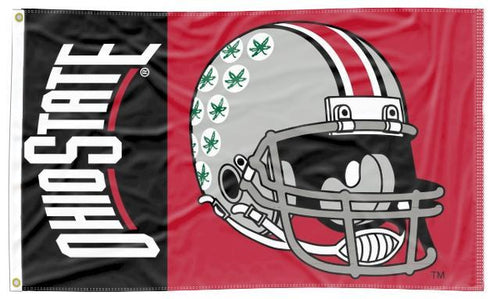 3x5 Ohio State Football Flag with Two Metal Grommets