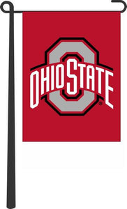 Red 13x18 Ohio State Garden Flag