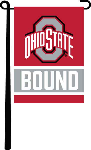 Ohio State - College Bound Garden Flag