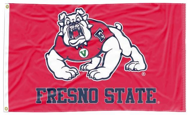Fresno State University - Bulldogs Red 3x5 Flag