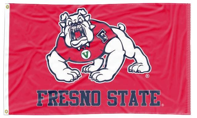 Fresno State University - Bulldogs Red 3x5 Flag