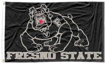 Load image into Gallery viewer, Fresno State University - Bulldogs Black 3x5 Flag
