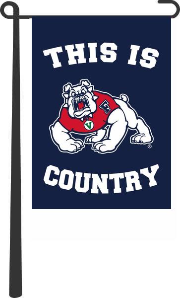 Fresno State University - This Is Fresno State University Bulldogs Country Garden Flag