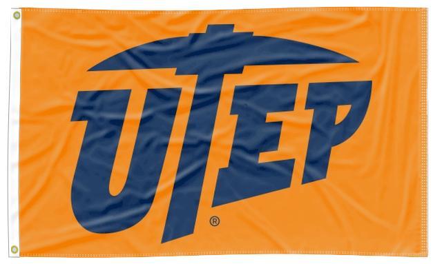 UT El Paso (UTEP) - Miners Orange 3x5 Flag
