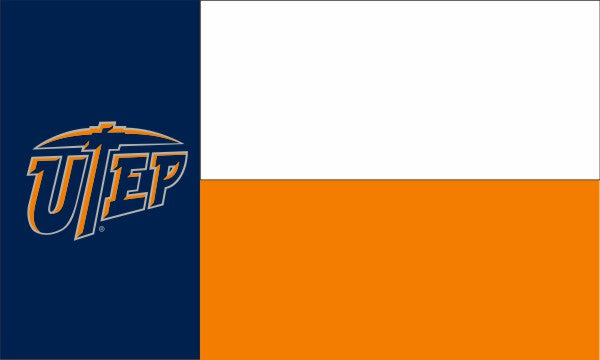 UT El Paso (UTEP) - State of Texas 3x5 Flag