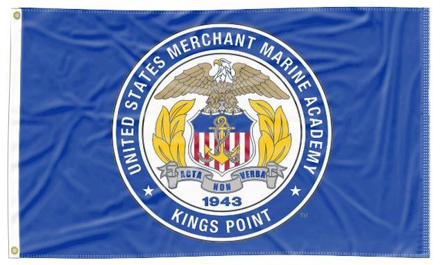 U.S. Merchant Marine Academy - Seal 3x5 Flag