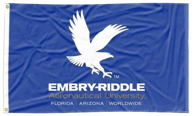 Embry-Riddle Aeronautical University Daytona Beach -  Eagles Blue 3x5 Flag