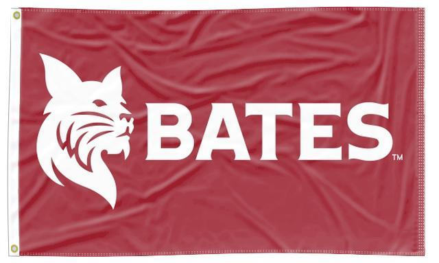 Bates College - Bobcats Red 3x5 Flag