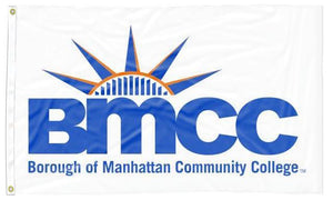 Borough of Manhattan CC - Panthers White 3x5 Flag